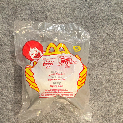 McDonald's Toy Story 2 Bo Peep Happy Meal Toy Figure #9, Sealed (1999)