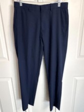 Slim Fit Navy Blue Dress Pants, Waist 32, Length 30 547 