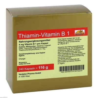 2x THIAMIN Kapseln Vitamin B1 240 ST
