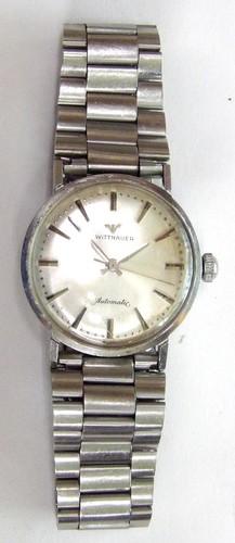 OROLOGIO MECCANICO AUTOMATICO UOMO WITTNAUER ~ ANNI 60 ~ Acciaio inox ~ Ottimo - Foto 2 di 6