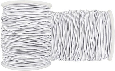 Stretchy String for Bracelets, 2 Rolls 1 mm Sturdy Elastic String Elastic Cord f