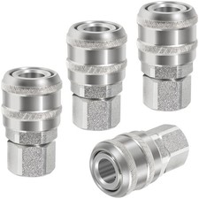 1/4" FNPT A Style Air Fittings Compatible with Milton Plugs 4 Pack