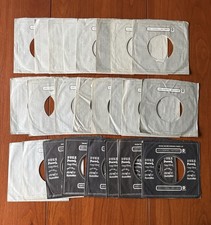 Huge Lot Of 24 ABC Dunhill Gray Black 45 RPM Record Sleeves - Company Sleeve