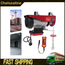 600kg Electric Hoist With Wireless Control 1200W 2-Sling Crane For Goods Lifting