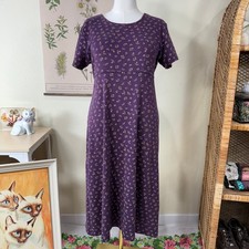 Vintage 80s 90s Floral Babydoll Dress Fairy Grunge Cottage Boho Witchy Modest PL