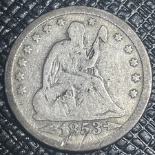 1853 Seated Liberty Quarter