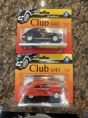 Solido Club 1/43 Lionelville Die-cast Chrysler Police Car & Chevrolet Taxi NIP