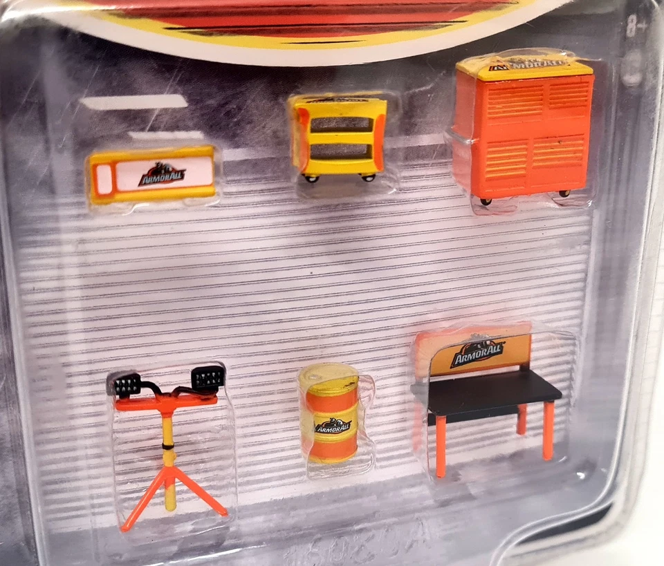 Greenlight 1/64 - ArmorAll Diorama Tienda Garaje Herramientas y Accesorios Coche Set Foto 3 de 3