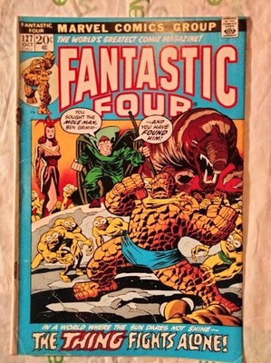 Fantastic Four 127 Oct.1972 Marvel Comics  Mole Man Agatha Harkness