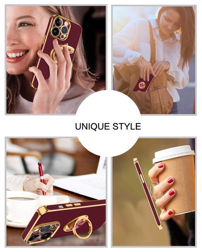For iPhone 15 14 13 12 11 Pro Max Shockproof Kickstand Ring Rugged Case Cover - Picture 127 of 199