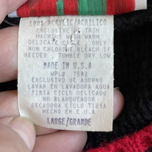 NWT Nutcracker Women's Ugly Christmas Sweater Size L Pullover Acrylic Black Red