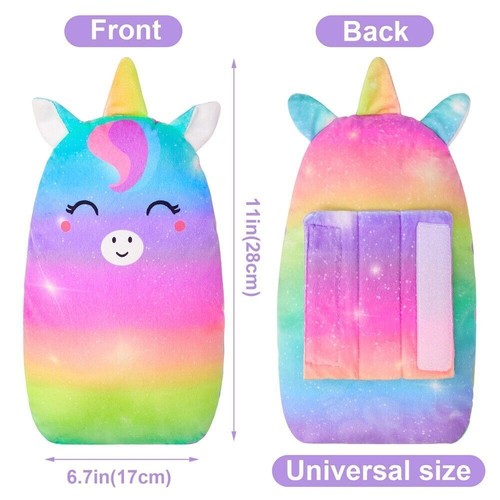 Unicorn Kid Stuffed Plush Seat Belt Pillow Head Support Car Seat Belt Pad UK - Picture 4 of 28