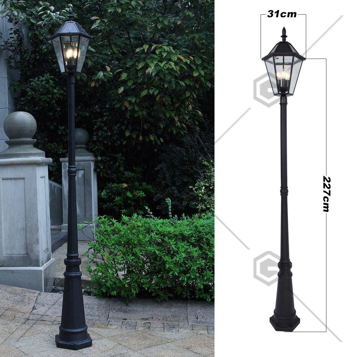 Lutec solar lamp deals post