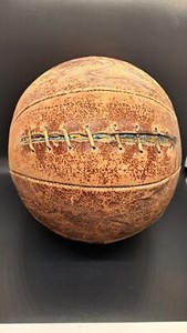 Vintage / Antique Leather Medicine Ball - GYM BALL