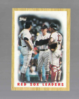 1987 Topps Baseball #306 Boston Red Sox Leaders - Vintage | eBay