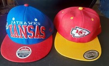 Kansas City Chiefs Football and Jayhawks Baseball Caps Snapback New
