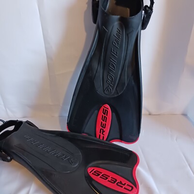 Cressi Palau Saf Open Heel Fins - Red - Large / X-Large - Open Box