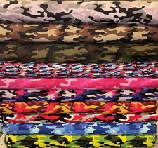 MDG Camo/Camouflage Fabric By The Yard 100  Cotton Brand New 10 Colors