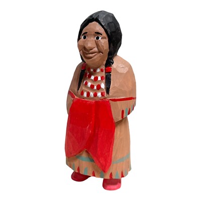 YEEYAYA Indian Statue Wood sculpture Native American home Decor