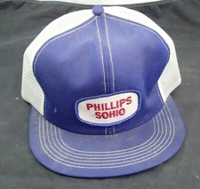 VTG-1980s Phillips SOHIO USA Made K Brand Products ag snapback trucker hat