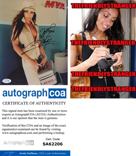 Singer MYA HARRISON signed 8x10 Photo PROOF Lady Marmalade SEXY Hot ACOA COA