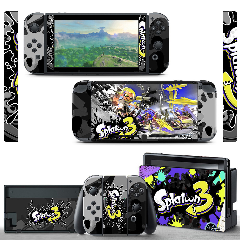 Ci-Yu-Online [NS] Splatoon VINYL SKIN Screen Protector Nintendo