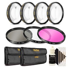 Vivitar 52mm Filter Kit 52 Macro Kit 3pc Cleaning Kit for 52mm Lenses