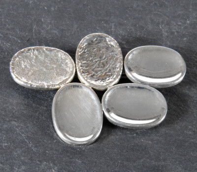 Brosche 813 Silber Finnland, stilisierte Blätter, Designer Turun Hopea