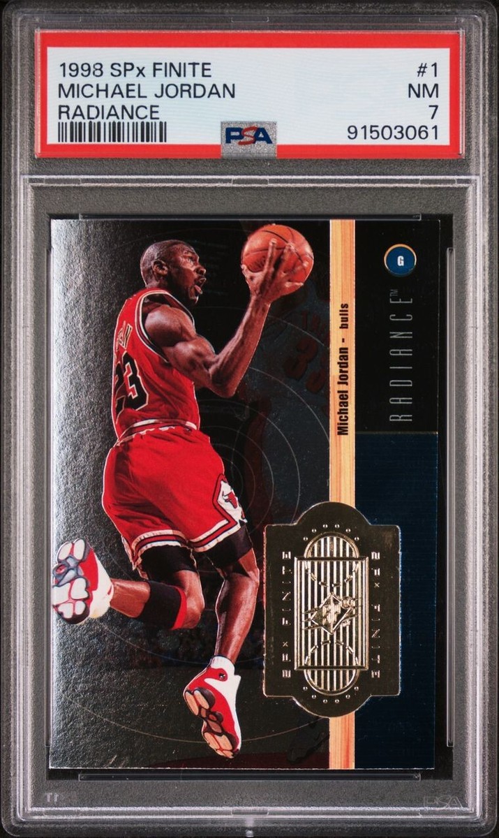 1998 SPXFINITE RADIANCE #1 MICHAEL JORDAN /5000 PSA 7 NBA CHICAGO 