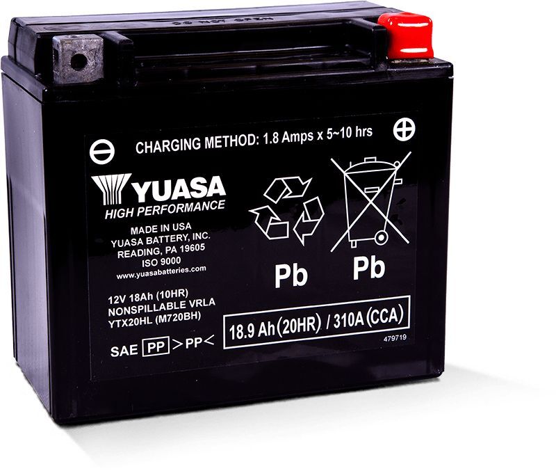 Yuasa Maintenance Free YTX20HL 12 Volt Battery For Sea-Doo Yuasa Maintenance Free YTX20HL 12 Volt Battery For Sea-Doo