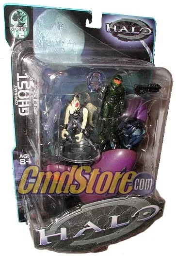 Halo 1 Action Figures Series 2: Ghost With Vehicle (Non Mint Packaging