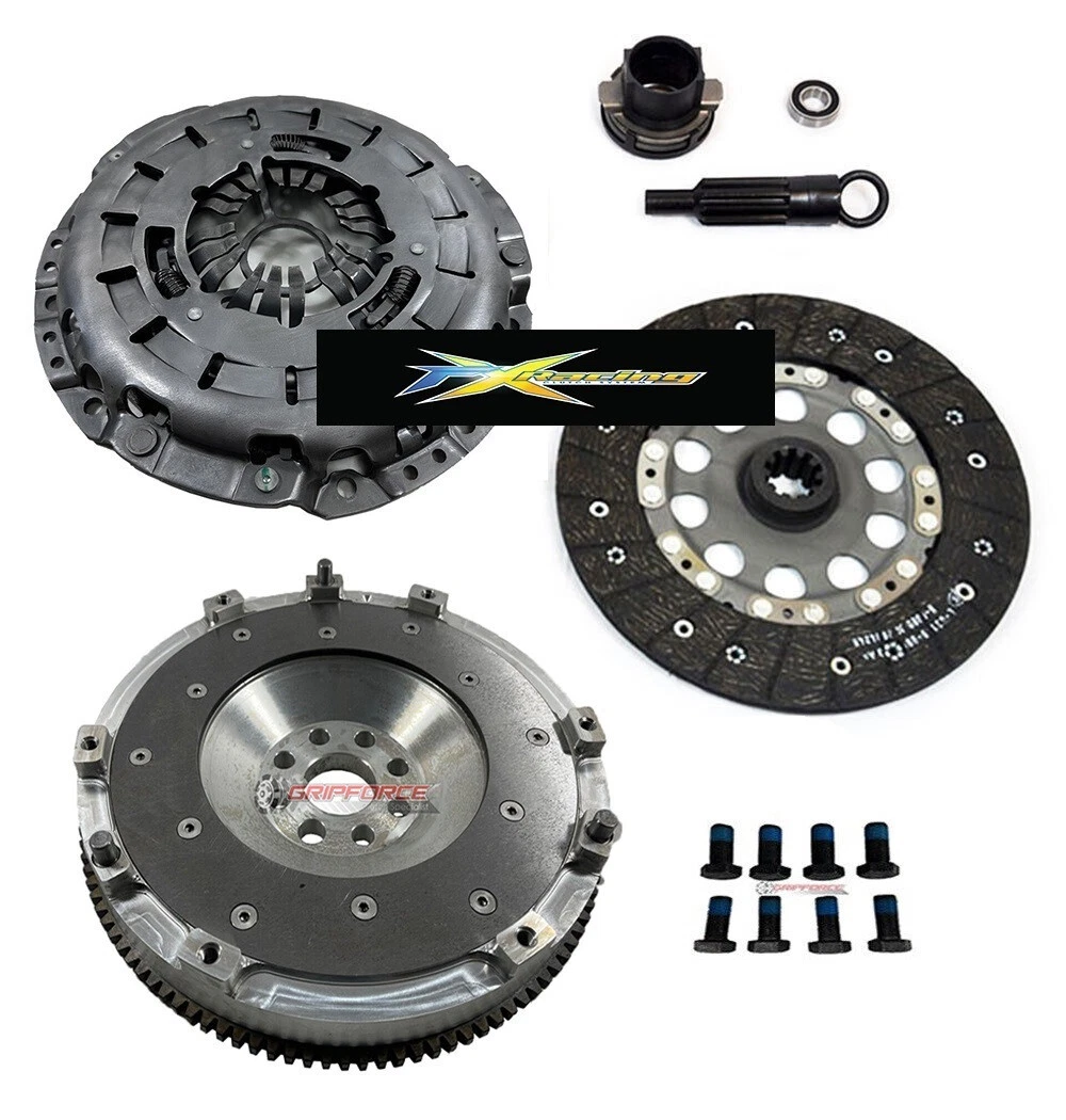 FX Racing Clutch Kit BW03047-SS &ndash; United States Clutch Disc Style: Full Face Rigid Disc Warranty: 1 Year Pressure Plate Type: Self-Adjusting Brand: FX Racing Number of Teeth: 10 Flywheel Material: 6061 T6 BILLET ALUMINIUM Type: Clutch Kit; Flywheel Bundle Set Interchange Part Number: 03-047 BMK1004 99212 DMF019 04120FX 195461, K70280-01 Input Spline Quantity: 10 OE/OEM Part Number: 03-047 BMK1004 99212 DMF019 04120FX 195461, K70280-01 Manufacturer Warranty: 1 Year Disc Diameter: 228mm Surface Finish: ORGANIC / 6061 T6 BILLET ALUMINIUM Clutch Material: Organic Disc Material: Organic &ndash; Fits 99-03 BMW 323 325 E46 525i E39 Z3 Z4