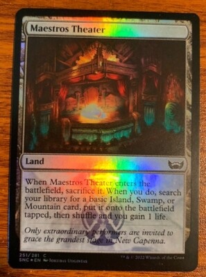 2022 Wizards of the Coast Streets of New Capenna Foil Maestros Theater #251 Used
