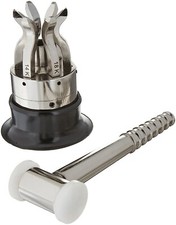 6Pc Ring Marking Stamp Set with Stand Hammer