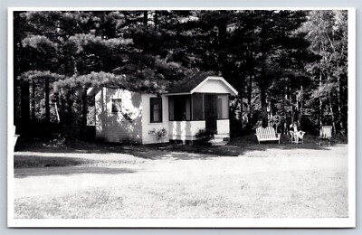Postcard ME The Pines Evans Notch Lodge & Cabins Gilead Maine AX11