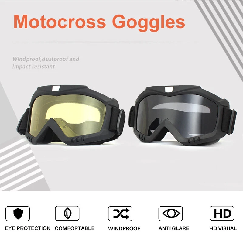 Motorcycle Goggles Motocross Enduro Racing Protective Gear Helmet Riding Eyewear - Image 2 of 4