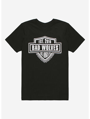 Bad Wolves Est. 2016 Shield T-Shirt, Large