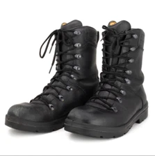 Authentic Military German Ranger Combat Boots Black Leather Tactical Outdoor 