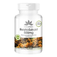 Reishi Extrakt 500 Mg - 120 Kapseln 30 % Polysaccharide, Vitalpilz, Herba Direkt
