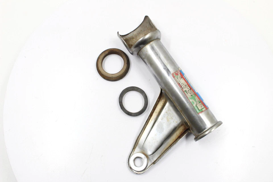 HONDA CM400A 1980 cromo delantero izquierdo OEM plata horquilla delantera cubierta superior protector superior Foto 3 de 4