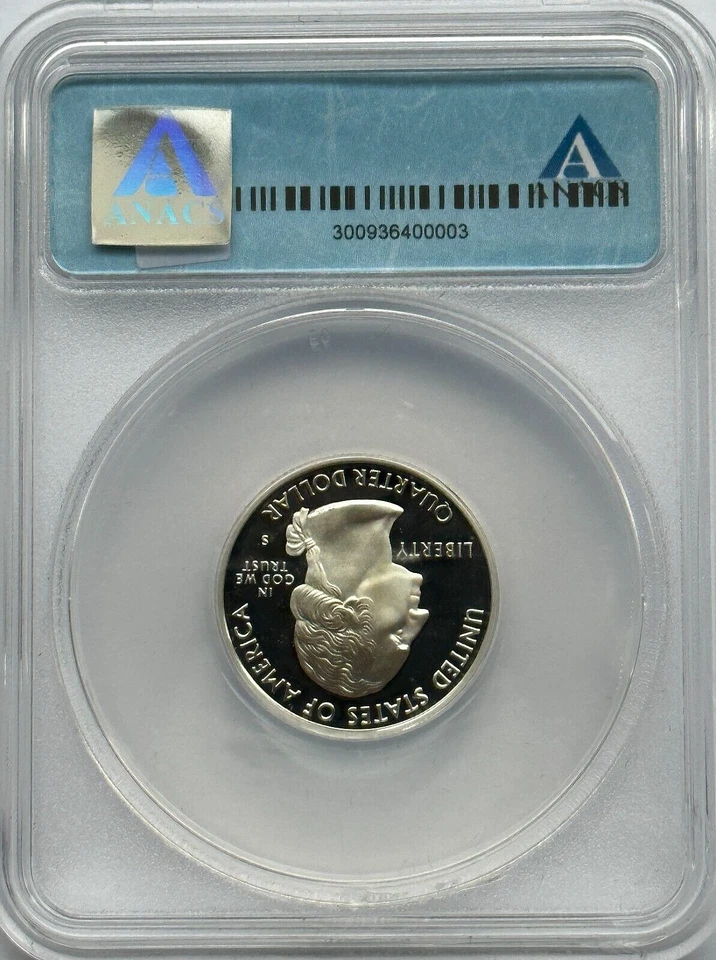 2004-S WISCONSIN SILVER WASHINGTON QUARTER - ANACS PR70 DCAM - FREE SHIPPING! - Image 2 of 2