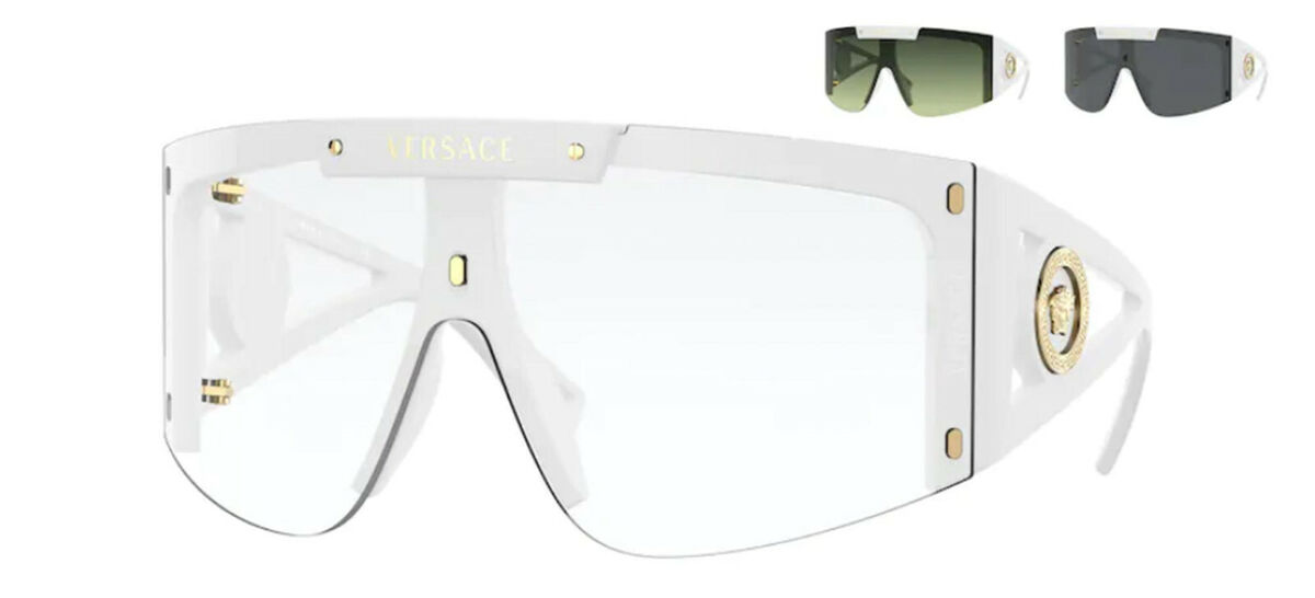 NEW Genuine VERSACE Runway Medusa Icon Shield +3 Lens NEW Genuine VERSACE Runway Medusa Icon Shield +3 Lens
