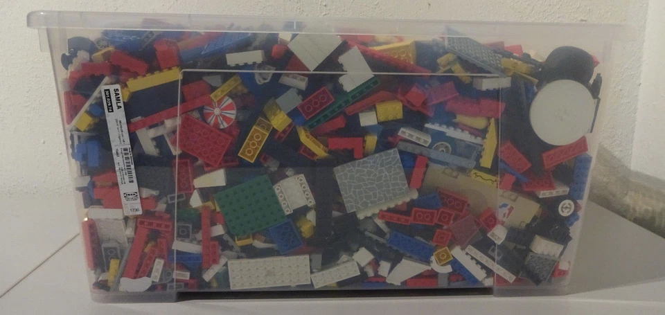 2 Kg LEGO Gemischte Kiloware Steine Platten usw!! Star Wars Ritter Space Piraten - Bild 4 von 4