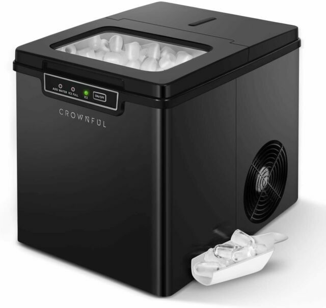 CROWNFUL アイスメーカー Crownful Portable Countertop Ice Maker With Handle,26lbs