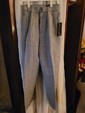 Vintage 80s Giorgio Sant Angelo Womens Pleated Waist Slacks Trousers