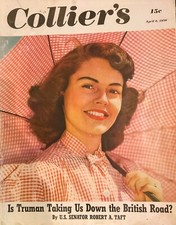 COLLIER'S Magazine April 8, 1950 COCA COLA Ad Vintage Ads Very Good Condition