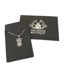 LABRADOR DOG PENDANT WITH 18" SILVER NECKLACE FREE GIFT BAG