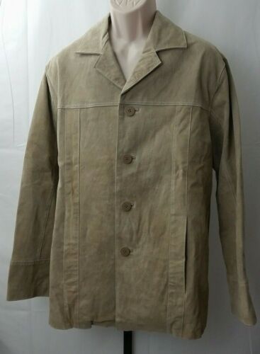 Men's Wilsons Leather M. Julian Size S Suede Tan Leather Classic Coat Lined   - Picture 1 of 12