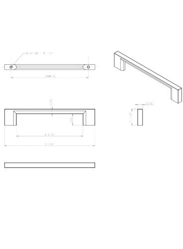 Jeffrey Alexander 635-128DBAC Sutton 5" Center To Center Handle Cabinet Pull - Picture 4 of 4