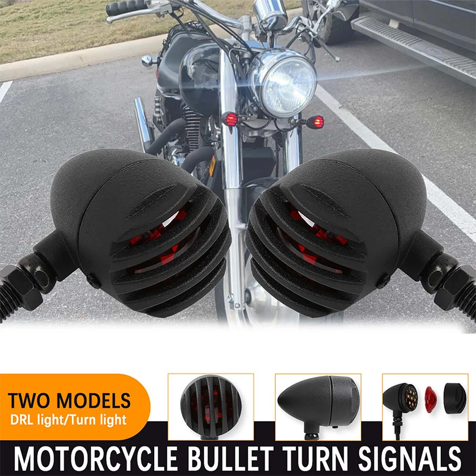 2* Motorcycle Brake Stop Indicators  Light For Honda Nighthawk 750 650 450 250 - Image 2 of 4